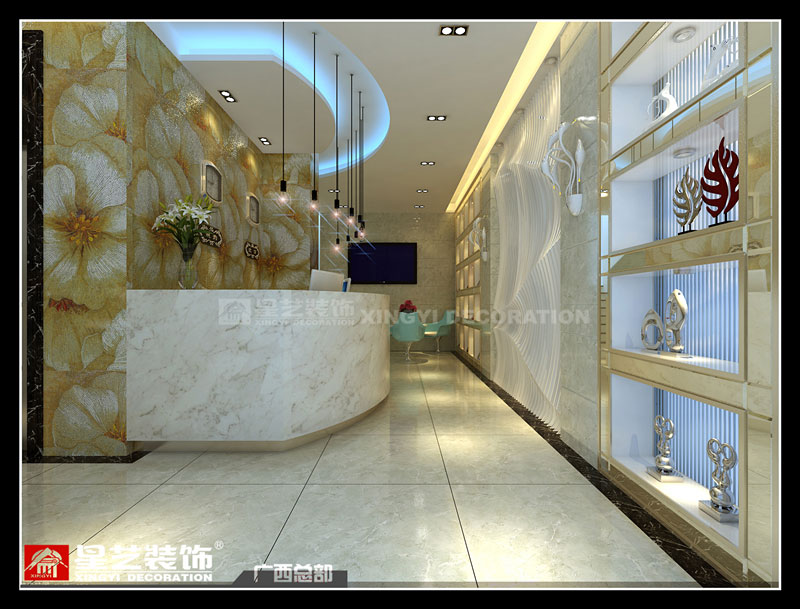 永都酒店大堂裝修設(shè)計(jì)效果第二張圖